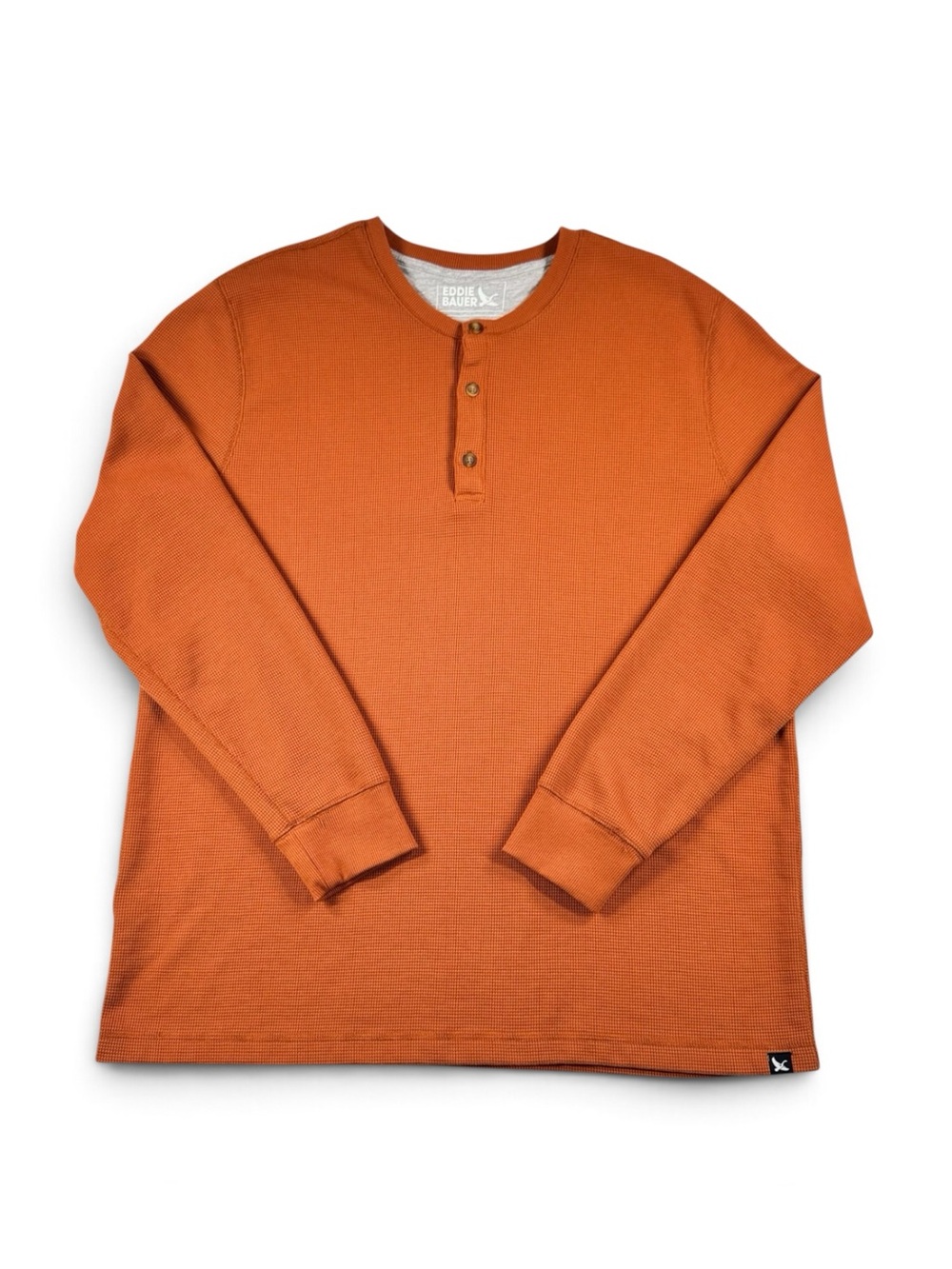Eddie Bauer Men's Waffle Knit Thermal Henley XL